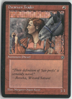 Dwarven Trader Magic The Gathering Homelands MTG Card Played - Image 1