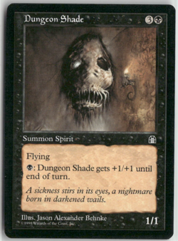 Dungeon Shade Magic The Gathering Stronghold MTG Card Played - Image 1