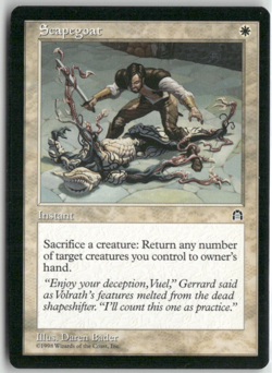 Scapegoat Magic The Gathering Stronghold MTG Card Played - Image 1