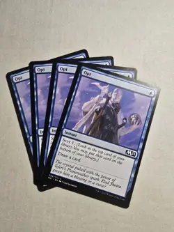 OPT x4 mtg NM-M M21 Magic Core Set 2021 4 Common - Image 1