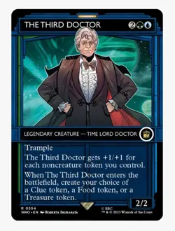 The Third Doctor (Foil Showcase) | MTG WHO | Simic Tokens Trample | Rare | NM - Image 1