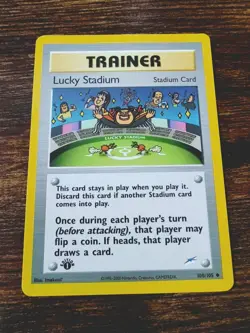 Pokemon Neo Destiny 1st Edition Lucky Stadium 100/105 Non Holo NM-MINT - Image 1