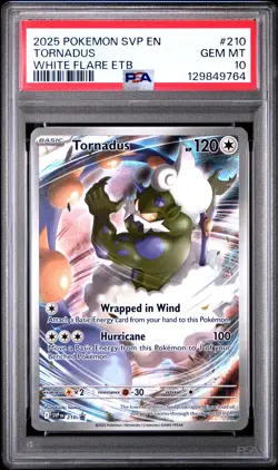 2025 POKEMON SVP EN-SV BLACK STAR PROMO #210 TORNADUS PSA 10 - Image 1