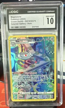 Pokemon Magnezone GG18/GG70 Crown Zenith Ultra Rare Holo 150 HP CGC 10 English - Image 1