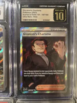 Pokemon Graded Card Lot Pikachu, Giovanni, Houndoom, Drowzee, Ninetales Raikou - Image 3