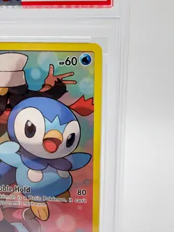 2019 Pokemon S&M Cosmic Eclipse Piplup #239 | PSA 8 NM-MT | FULL ART | SECRET - Image 3