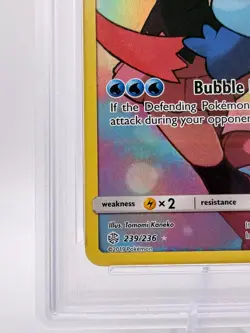 2019 Pokemon S&M Cosmic Eclipse Piplup #239 | PSA 8 NM-MT | FULL ART | SECRET - Image 4