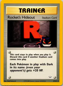 Rocket's Hideout 63/64 Uncommon Neo Revelation Pokemon NM - Image 1
