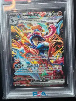 GRENINJA EX PSA 10 2024 POKEMON TWILIGHT MASQUERADE #214/167 TWM EN SIR GEM 2080 - Image 2