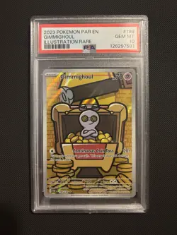 Gimmighoul 198/182 IR Pokemon Paradox Rift - PSA 10 Gem Mint - Image 1