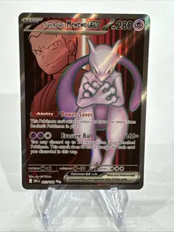 Pokemon TCG Team Rockets Mewtwo EX 213/182 Full Art Destined Rivals - Image 1