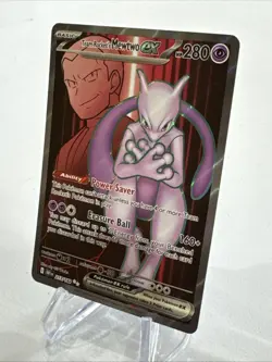 Pokemon TCG Team Rockets Mewtwo EX 213/182 Full Art Destined Rivals - Image 3