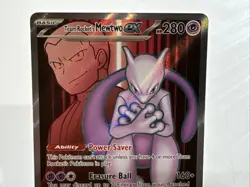 Pokemon TCG Team Rockets Mewtwo EX 213/182 Full Art Destined Rivals - Image 5