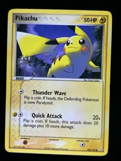 Pokemon TCG Pikachu 78/110 Holon Phantoms Normal MP - Image 1