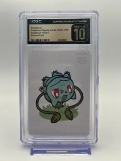 CGC PRISTINE 10 Bulbasaur and charmander Taruka Card Game Pokemon Playing Cards - Image 1