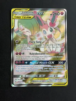 Pokemon Gardevoir & Sylveon GX 205/214 Tag Team Ultra Rare Full Art Holo 260 HP - Image 1