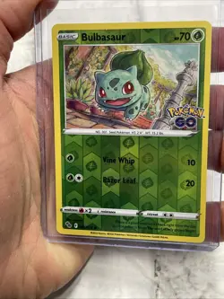 Pokemon Bulbasaur Pokemon Go 001/078 Reverse Holo Common NM Near Mint Pokemon - Image 1