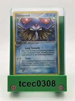 Pokemon TCG Tentacruel EX Hidden Legends 51/101 Reverse Holo Uncommon 2004 - Image 1