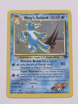 Pokemon TCG Misty's Golduck Gym Challenge 12/132 Holo Unlimited Rare - Image 1