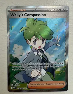 Wally's Compassion 176/132 Pokemon Me01: Mega Evolution Holo - NM - Image 1