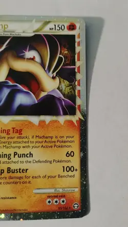 MACHAMP 95/102 Holo Ultra Rare Pokemon Card 2010 - Image 2