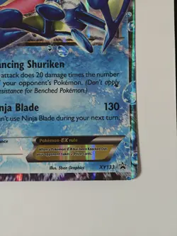 Pokemon TCG Ash-Greninja EX XY133 JUMBO Black Star Promo - Image 3