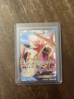 Pokemon Gyarados EX Full Art Ultra Rare Holo 114/122 Breakpoint Card DAMAGED - Image 1