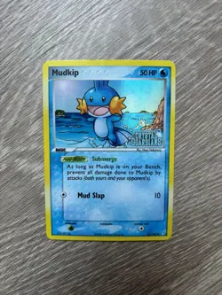 Pokemon EX Crystal Guardians Reverse Holo Mudkip 57/100 58/100 Print Line Stamp - Image 2