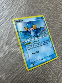 Pokemon EX Crystal Guardians Reverse Holo Mudkip 57/100 58/100 Print Line Stamp - Image 3