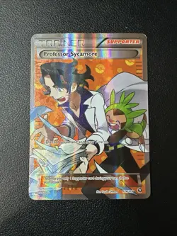 Pokemon TCG Professor Sycamore XY Steam Siege 114/114 Ultra Rare Full Art Holo - Image 1