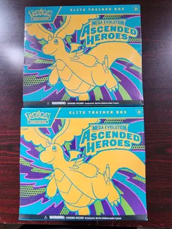2x Ascended Heroes Elite Trainer Box ETB Lot Pokemon TCG New/Sealed - Image 1