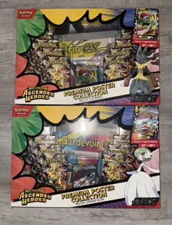 Pokemon Ascended Heroes Mega Lucario & Gardevoir Premium Poster Collection X2 - Image 2