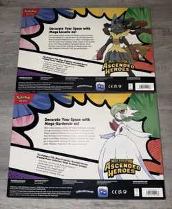 Pokemon Ascended Heroes Mega Lucario & Gardevoir Premium Poster Collection X2 - Image 3