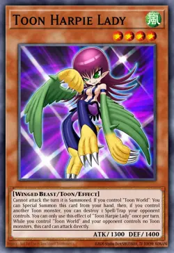 Toon Harpie Lady BLCR-EN066 1st ED Yu-Gi-Oh! ULTRA RARE - Image 1