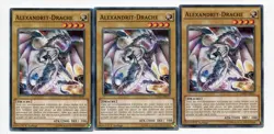 Yu-Gi-Oh! Alexandrit Drache Common Playset (3 Stuck) Set 35 - Image 1