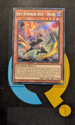 L26D-ENS01 Sky Striker Ace - Raye Secret Rare 1st Ed YuGiOh - Image 1