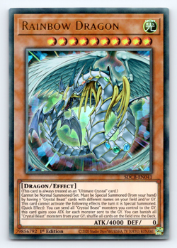 Rainbow Dragon - SDCB-EN041 - Ultra Rare - 1st Edition - Yugioh - Image 1