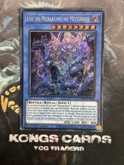 L26D-ENM08 Ame no Murakumo no Mitsurugi Secret Rare Yu-Gi-Oh! NEW - Image 1