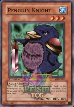 1st Ed Penguin Knight MRL-E001 Yugioh - Image 1