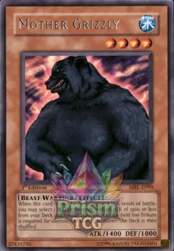 1st ed Mother Grizzly rare MRL-E090 Yugioh - Image 1