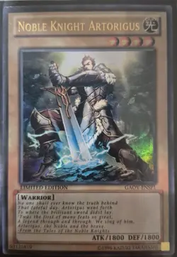 YuGiOh Noble Knight Artorigus Ultra Rare GAOV-ENSP1 - Image 1