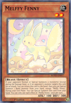 Melffy Fenny - ROTD-EN017 - Common - 1st Edition - Yugioh - Image 1