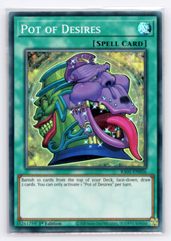 Pot of Desires - RA01-EN056 - Super Rare - 1st Edition Yugioh - Image 1