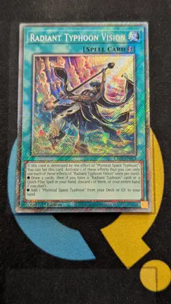RA05-EN075 Radiant Typhoon Vision Platinum Secret Rare 1st Ed YuGiOh - Image 1