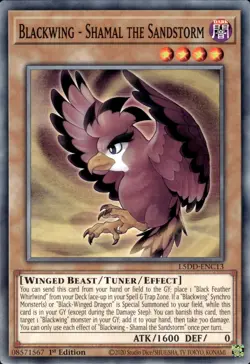 Blackwing - Shamal The Sandstorm - 1st Edition L5DD-ENC13 - NM - YuGiOh - Image 1