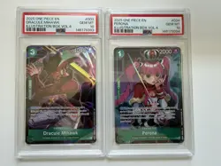 PSA 10 - 2025 ONE PIECE ILLUSTRATION BOX VOL. 4 PERONA & Dracule Mihawk - Image 1
