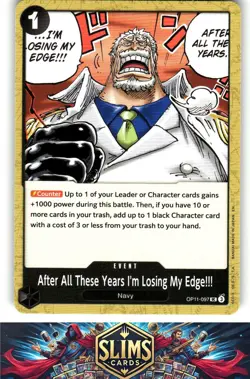 OnePiece TCG - After All These Years I'm Losing My Edge!!! Near Mint B2G1 - Image 1