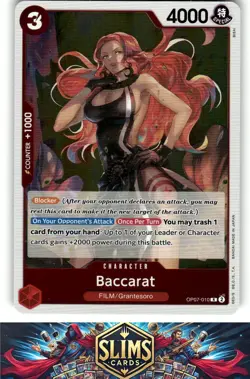 OnePiece TCG - Baccarat HOLOFOIL Near Mint or Better B2G1 - Image 1