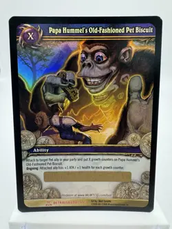 World of Warcraft TCG Papa Hummel's Old-Fashioned Pet Biscuit Unused Loot - Image 1