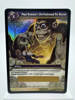 World of Warcraft TCG Papa Hummel's Old-Fashioned Pet Biscuit Unused Loot - Image 2
